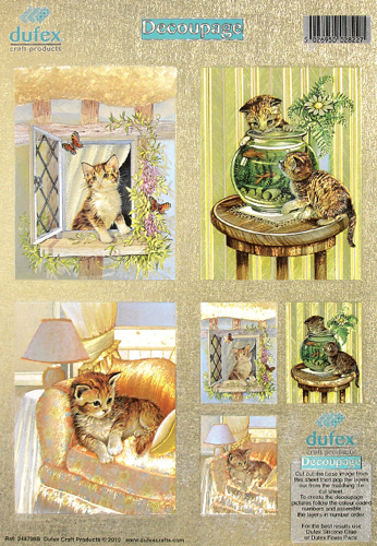 DISCONTINUED Dufex Gallery DIE CUT Kittens Twin Pack